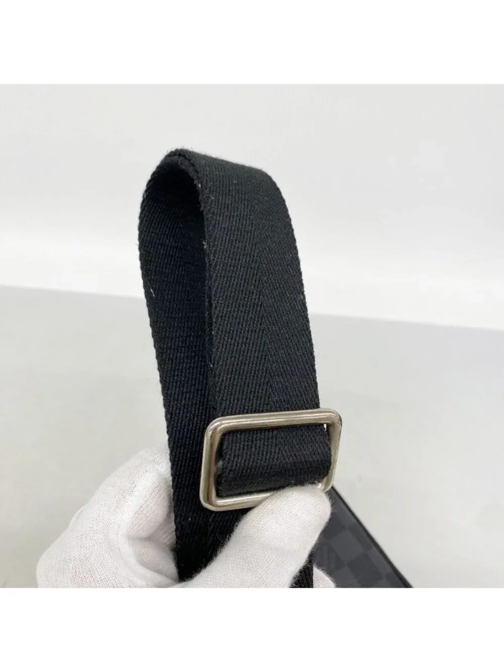 Louis Vuitton Shoulder Bag Damier Graphite District PM Black Blue